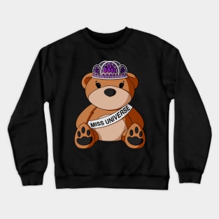 Beauty Pageant Teddy Bear Crewneck Sweatshirt
